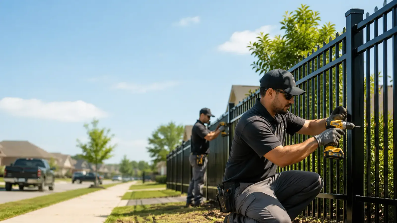 Metal Fence Installation in Center Cross, VA